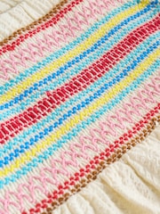 White Tropical Embroidery - Salopetă Bebeluș cu picior lung (0luni-2ani) - Imaginea 5 din 8