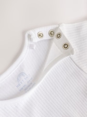 Blue Floral Baby Jersey Dungarees and Bodysuits Set 2 Piece (0mths-3yrs) - Image 7 of 9