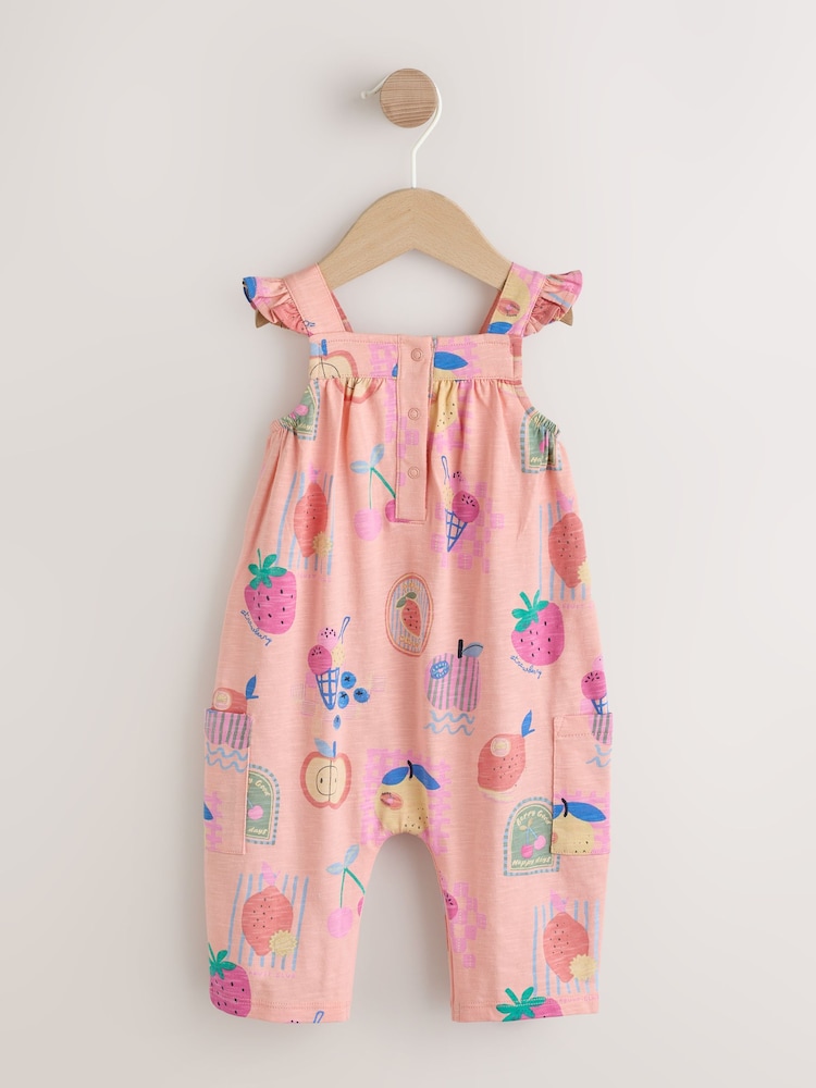 Eiscreme-Design, Pink - Langer Baby-Jersey-Strampler (0Monate -3Jahre) - Bild 2 von 7