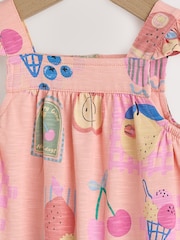 Eiscreme-Design, Pink - Langer Baby-Jersey-Strampler (0Monate -3Jahre) - Bild 4 von 7