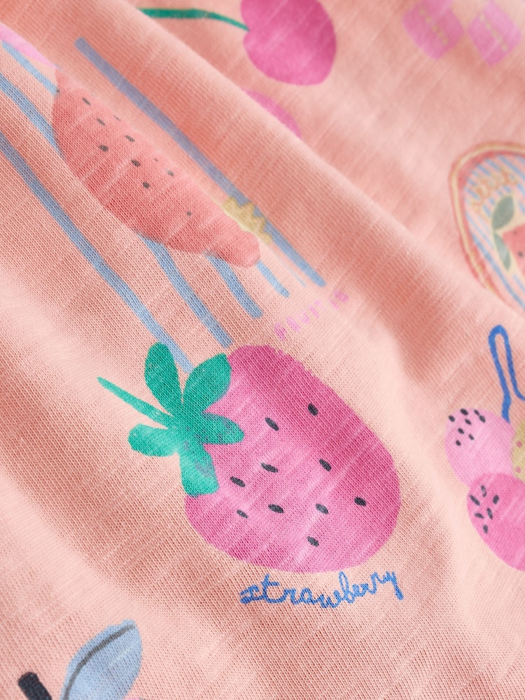 Eiscreme-Design, Pink - Langer Baby-Jersey-Strampler (0Monate -3Jahre) - Bild 7 von 7