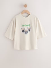 Ecru St. Patrick's Day Graphic Short Sleeve T-Shirt - Image 6 of 8