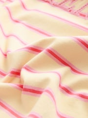 Pink Stripe Heavyweight Short Sleeve Crew Neck T-Shirt - Image 6 of 7