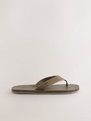 Brown Leather Flip Flops - Image 1 of 5