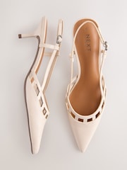Bone Forever Comfort® Harness Slingback Heels - Image 1 of 5
