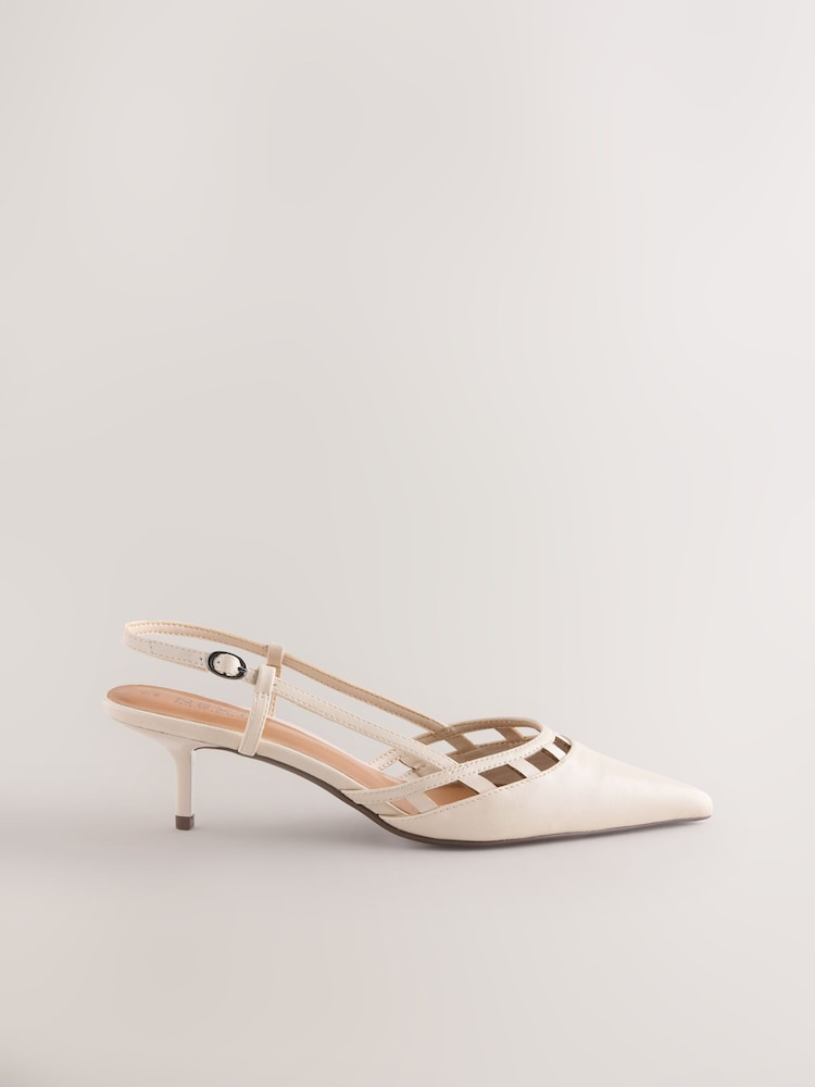 Bone Forever Comfort® Harness Slingback Heels - Image 2 of 5