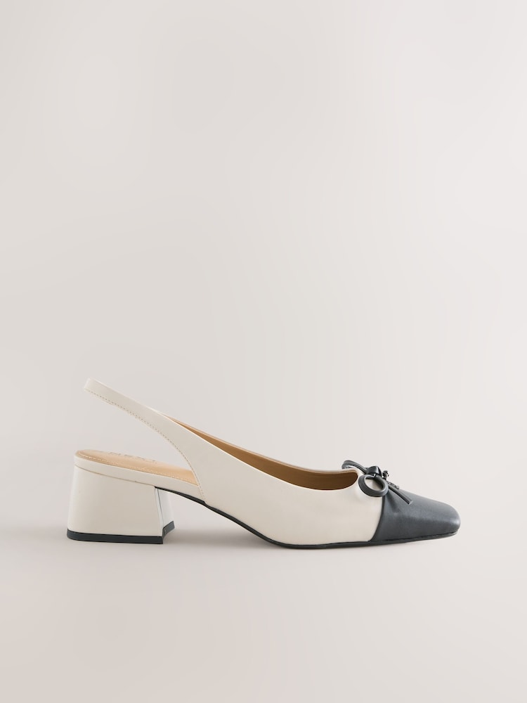 Bone Forever Comfort® Slingback Square Toe Block Heels - Image 1 of 9
