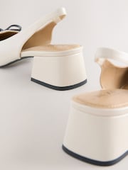 Bone Forever Comfort® Slingback Square Toe Block Heels - Image 4 of 9