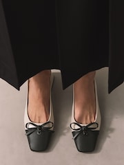 Bone Forever Comfort® Slingback Square Toe Block Heels - Image 6 of 9