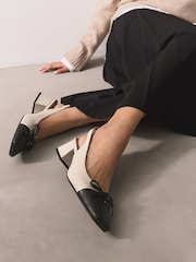 Bone Forever Comfort® Slingback Square Toe Block Heels - Image 8 of 9