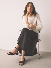 Black Forever Comfort® Suede Block Heel Sandals - Image 3 of 10