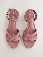 Mauve rose - Forever Comfort® Suede Block Heel Sandals - Image 5 de 8