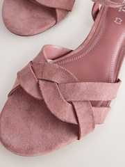 Mauve rose - Forever Comfort® Suede Block Heel Sandals - Image 7 de 8