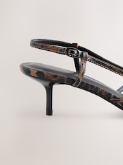 Leopard Forever Comfort® Harness Slingback Heels - Image 3 of 5