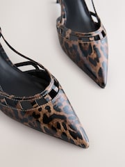 Leopard Forever Comfort® Harness Slingback Heels - Image 5 of 5