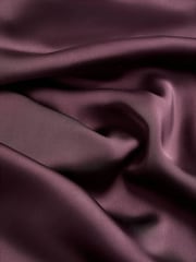 Mango Purple Satin High-Neck Dress - Image 6 of 6