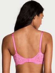 Victoria's Secret Rose Garden Pink Unlined Balcony Lace Bra - Image 2 of 3