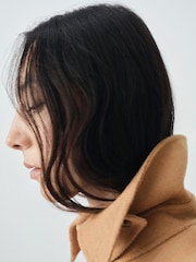 Mango Brown Double-Breasted Wool Coat - Image 5 of 7