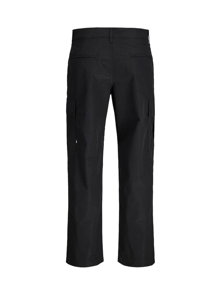 JACK & JONES Junior Relaxed Fit Tech Cargo Black Trousers - Image 2 of 2
