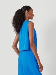 Hush Blue Vera Linen Blend Shell Top - Image 2 of 4