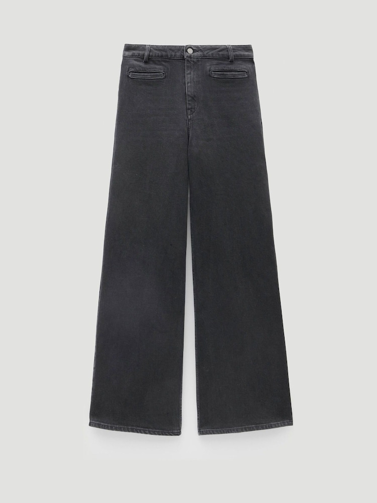 Hush Black Short Rowan Welt Pocket Flared Jeans - Image 5 of 5 Hush Black Short Rowan Welt Pocket Flared Jeans - Image 5 of 5