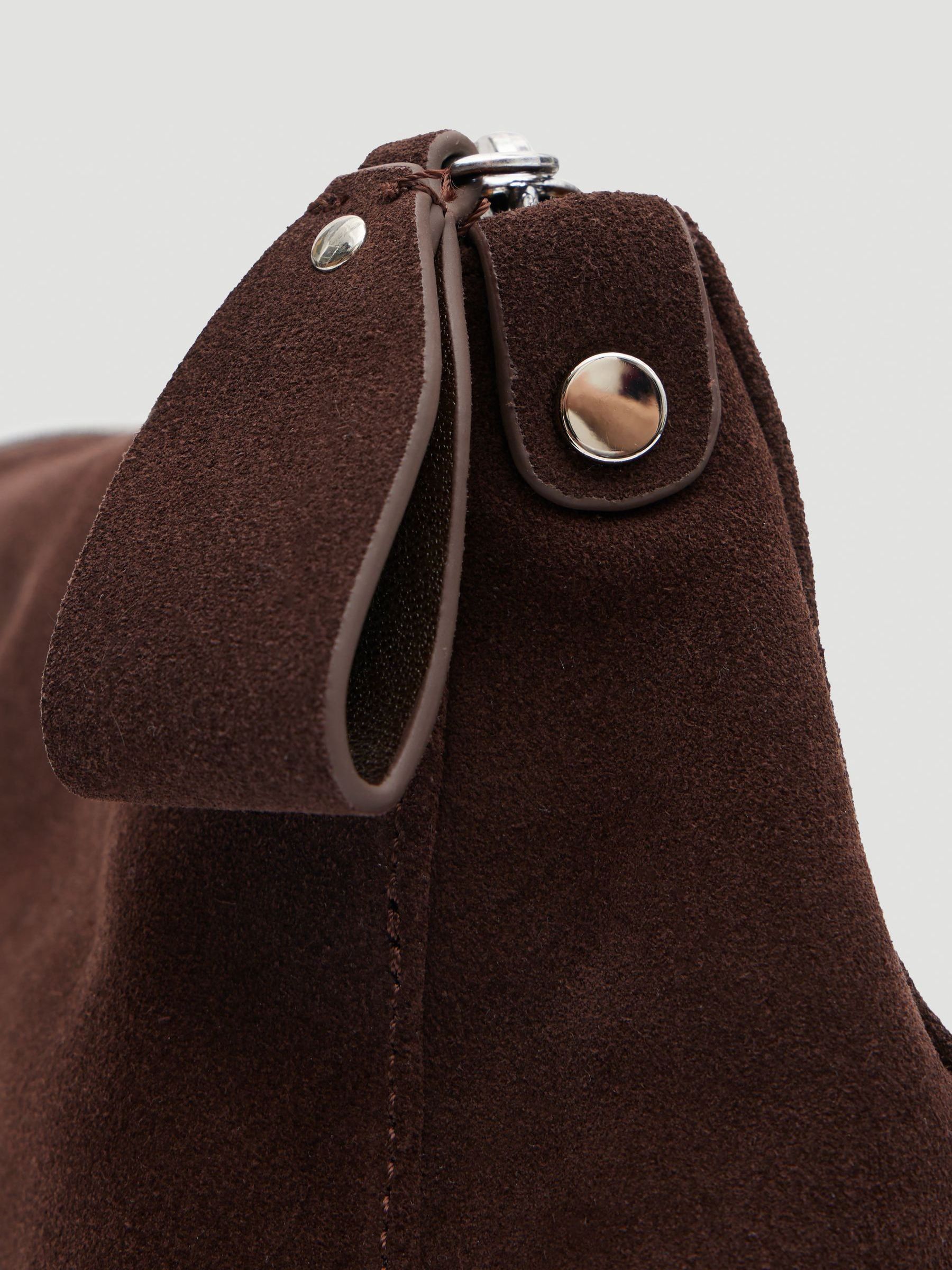 Buy Hush Brown Zippy Crescent Leather Cross-Body Bag from Next USA