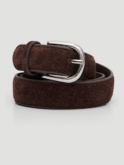 Hush Brown Polly Suede Belt - Image 1 of 5