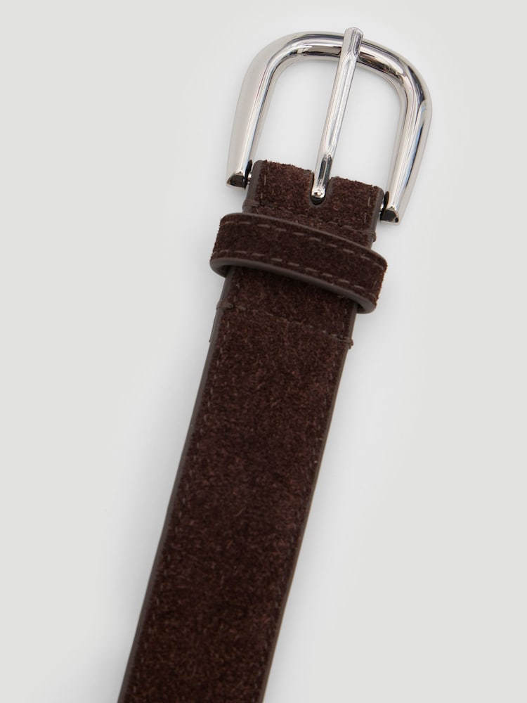 Hush Brown Polly Suede Belt - Image 2 of 5