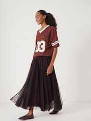 Hush Purple Millie Godet Maxi Skirt - Image 3 of 7