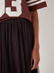 Hush Purple Millie Godet Maxi Skirt - Image 5 of 7