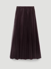 Hush Purple Millie Godet Maxi Skirt - Image 7 of 7