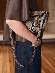Hush Animal Zippy Crescent Leather Cross-Body Bag - Image 2 of 6