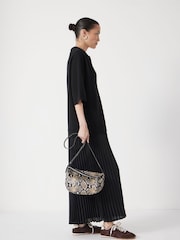 Hush Animal Zippy Crescent Leather Cross-Body Bag - Image 3 of 6