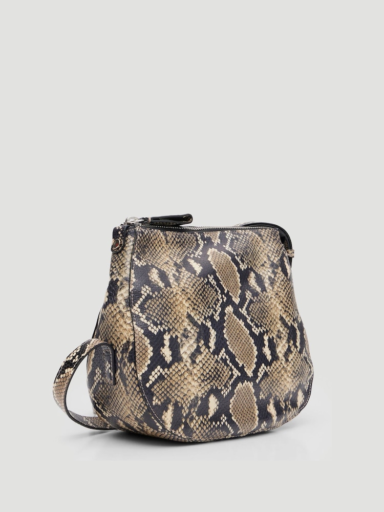 Hush Animal Zippy Crescent Leather Cross-Body Bag - Image 6 of 6
