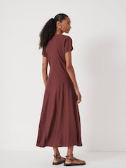Vestido longo com decote em V e fluxo de ar Hush Grace - Imagem 4 de 6