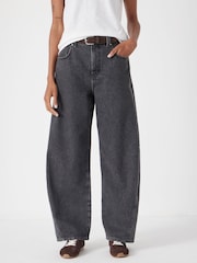 Hush Black Bree Barrel Leg Jeans - Image 1 of 7
