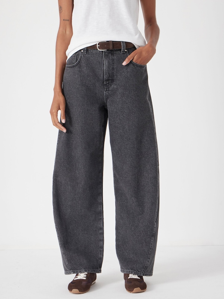 Hush Black Bree Barrel Leg Jeans - Image 1 of 7