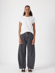 Hush Black Bree Barrel Leg Jeans - Image 4 of 7