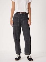 Hush Black Cordi Barrel Leg Jeans - Image 2 of 7