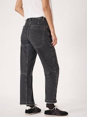 Hush Black Cordi Barrel Leg Jeans - Image 4 of 7