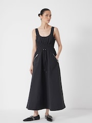 Hush Technical Gathered Midi Dress - Imagem 1 de 6