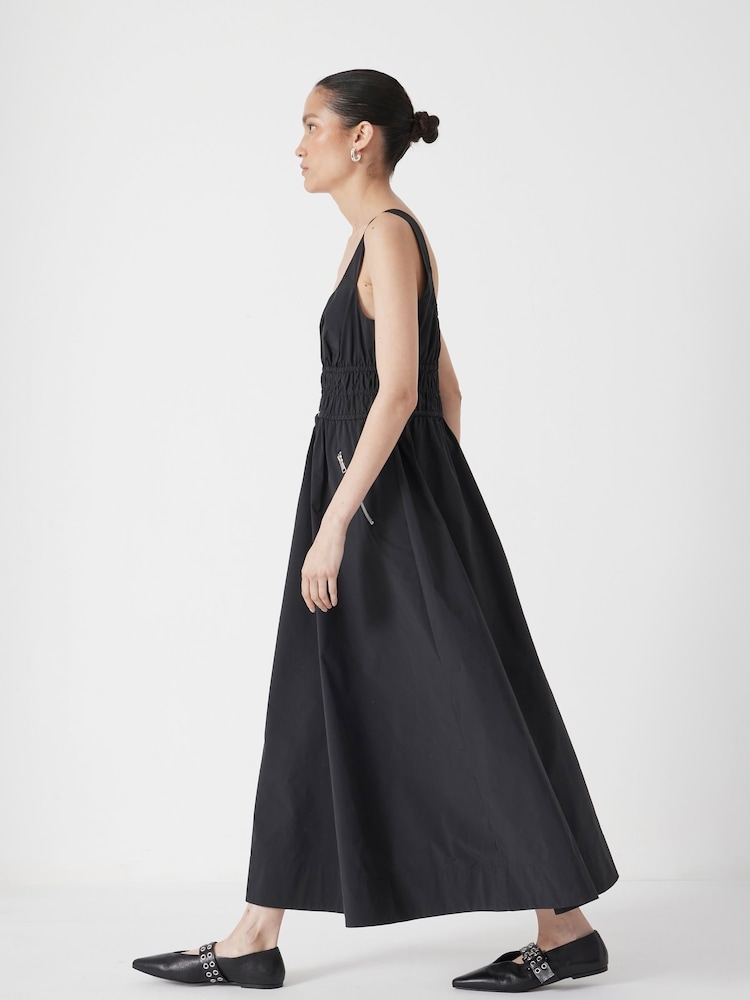 Hush Technical Gathered Midi Dress - Imagem 2 de 6