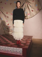 Cath Kidston Black Knitted Heart Crew Neck Jumper - Image 2 of 8