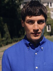 Blue Long Sleeve Linen Shirt - Image 4 of 8