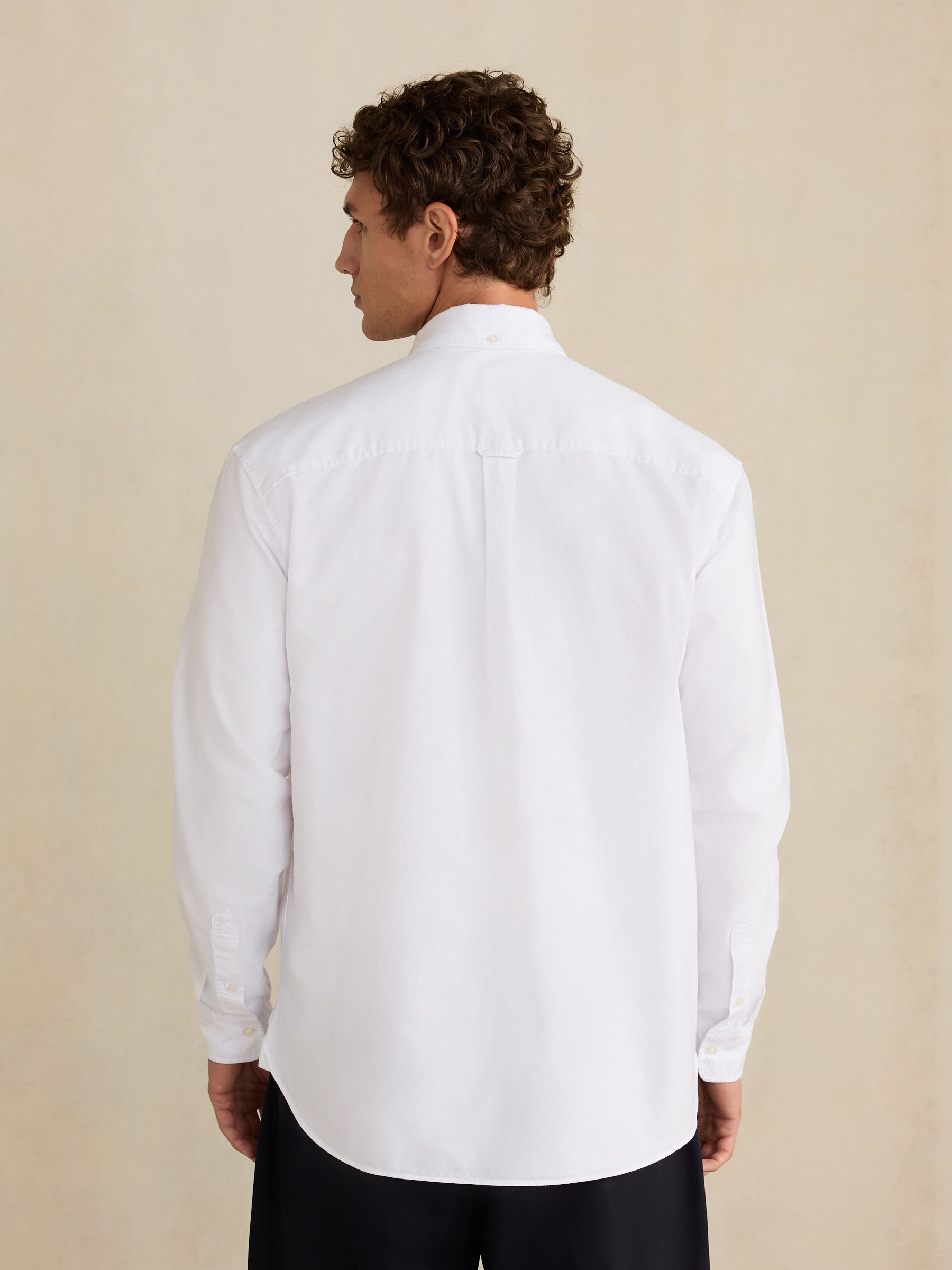 Buy White Long Sleeve N.Premium 100% Cotton Regular Fit Oxford