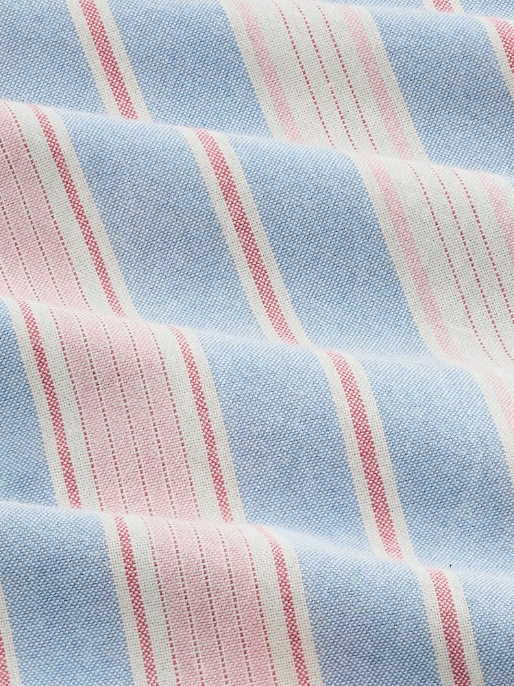 Blue/Pink Stripe Oxford Long Sleeve Shirt - Image 9 of 9