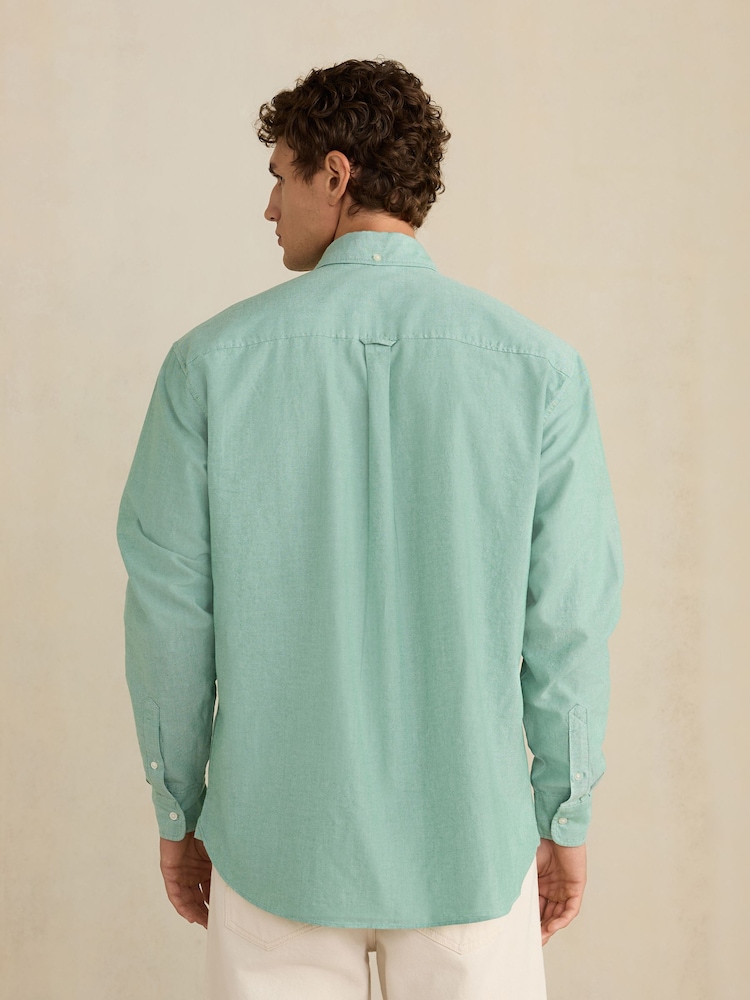 bright green dress shirt Mens Next Long Sleeve N.Premium Regular Fit Oxford S wb4/1/25