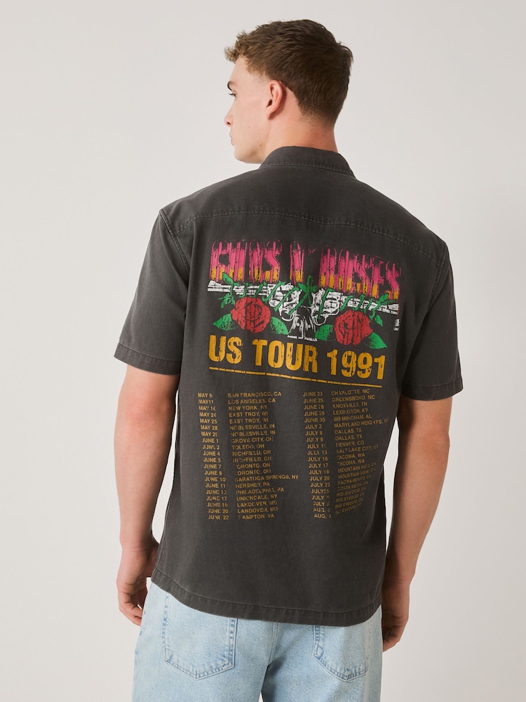 Charcoal Grey Guns - Chemise manches courtes à imprimé - Image 1 de 8
