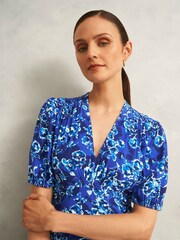 Hobbs Blue Petite Sidonie Dress - Image 3 of 4