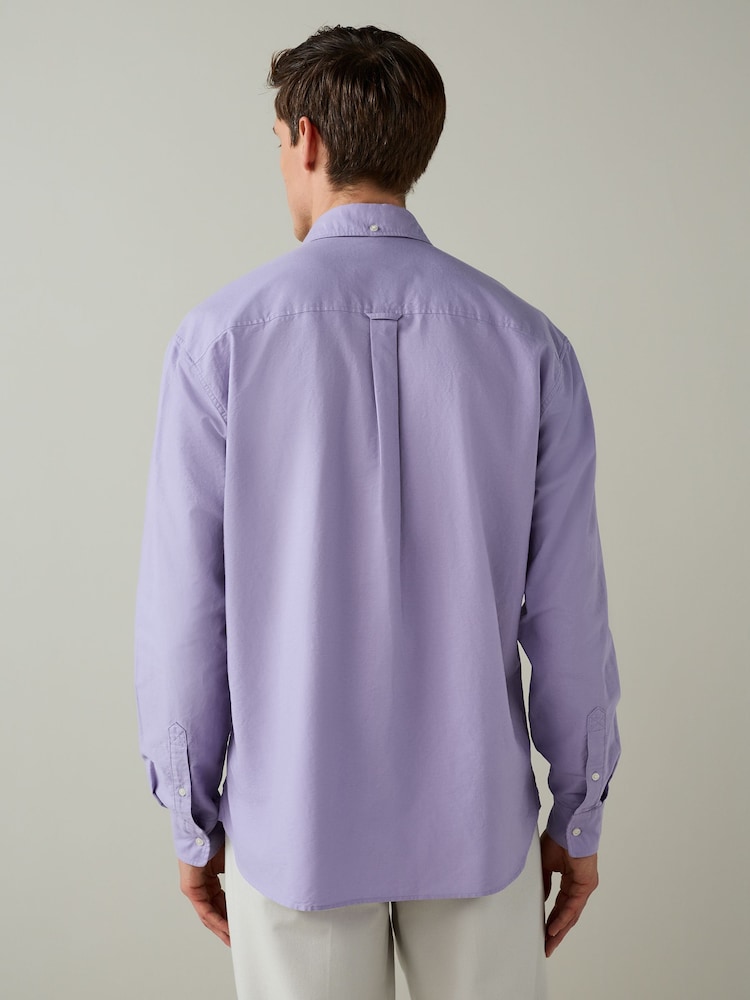 lilac purple dress shirt Black n Bianco Boys' Oxford Lilac Long Sleeve Dress Shirt